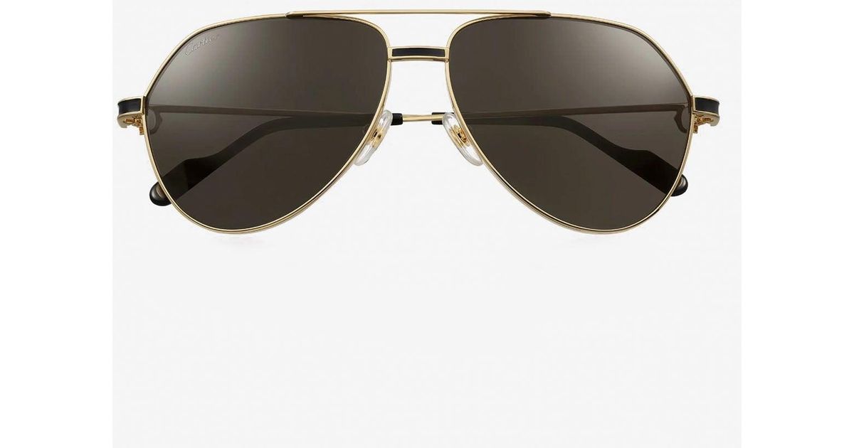 Cartier Premiere De Aviator Sunglasses in Grey Lyst Australia