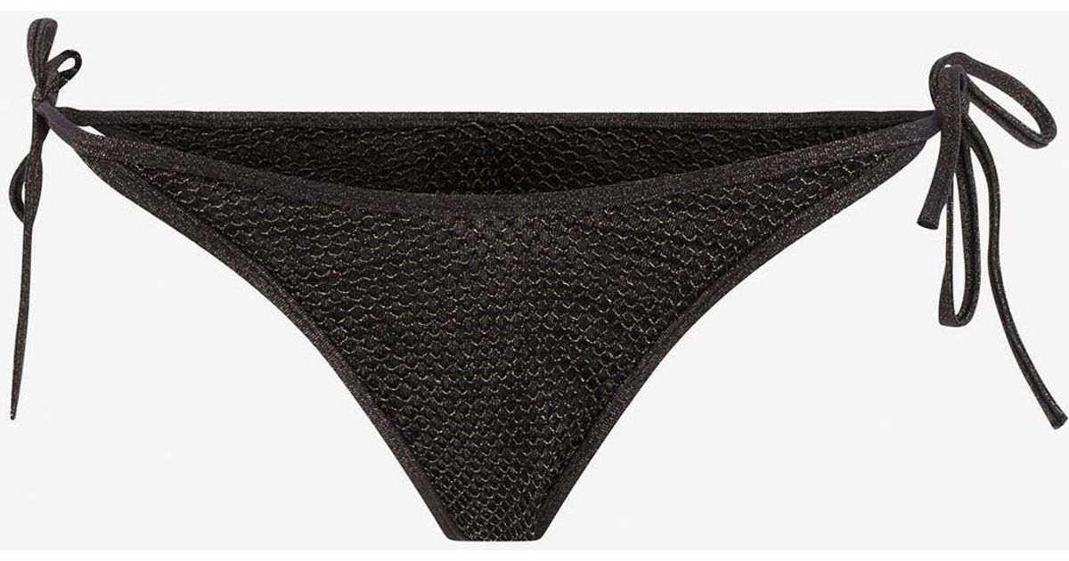 【関税込み】Palm Angels Lurex bikini bottom Palm Angels Lurex Bikini Bottom in Black | Lyst