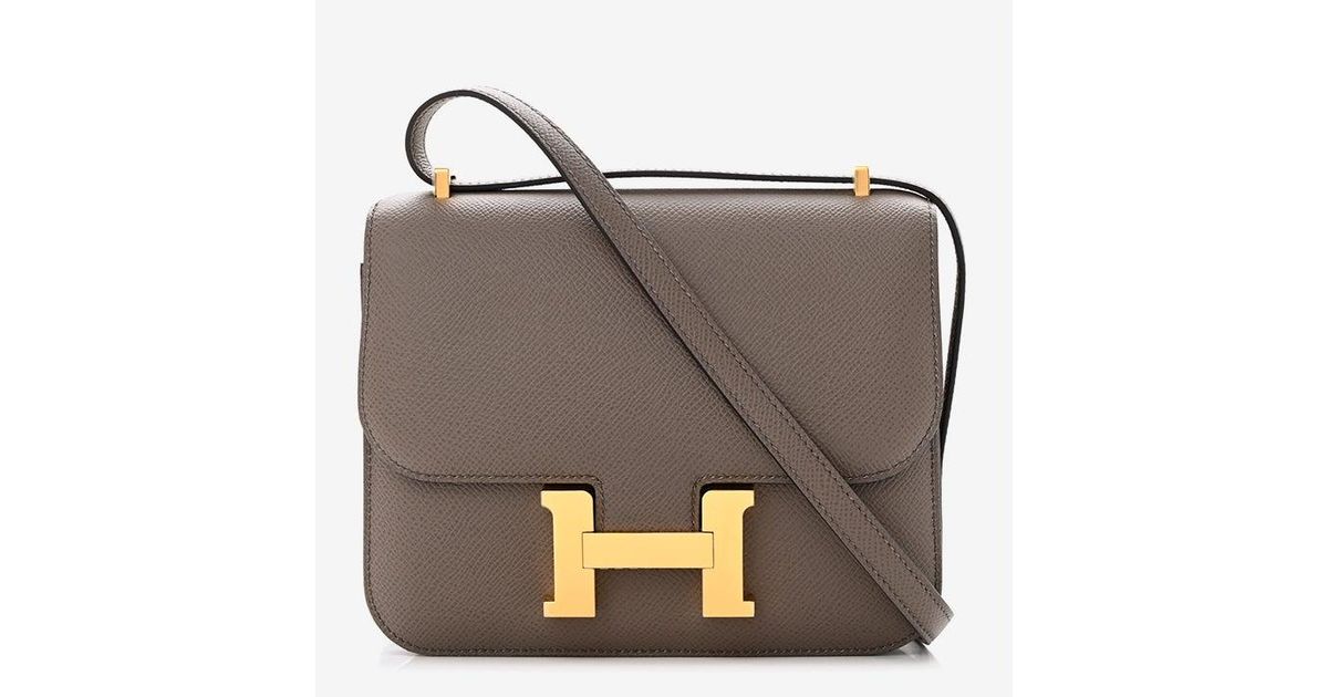 Hermès Constance 18 Gris Etain Epsom Rose Gold Hardware RGHW — The