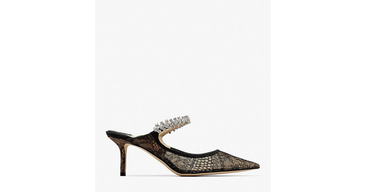 bing crystal embellished mule