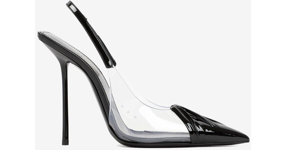 chica slingback pumps in tpu and patent leather