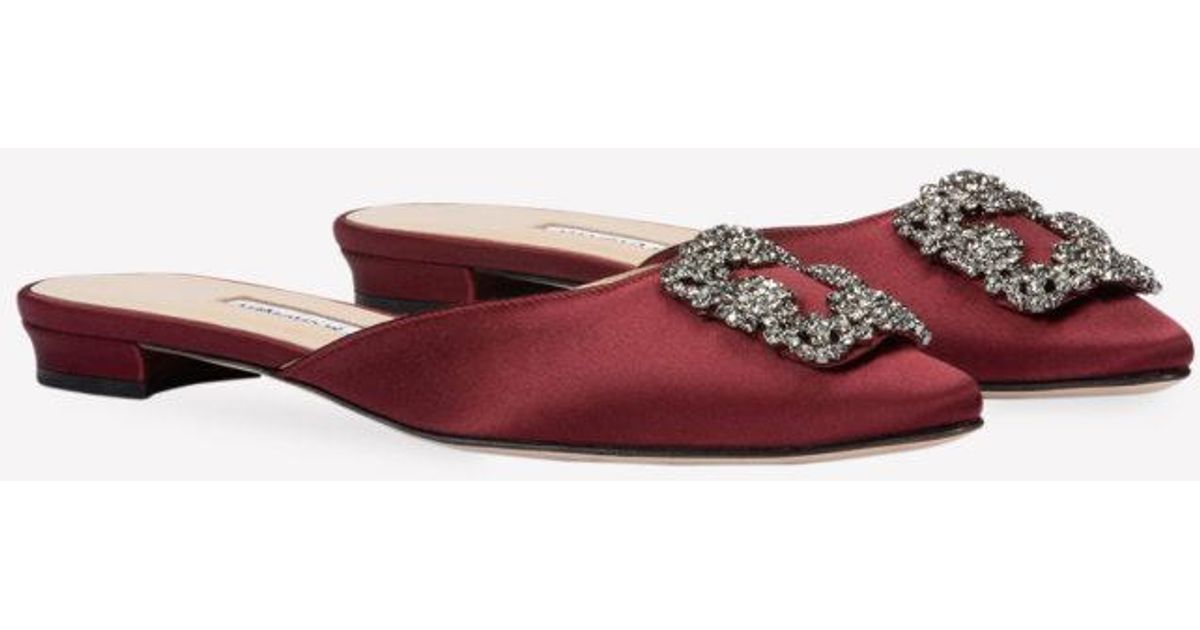 manolo blahnik hangisi flat mule