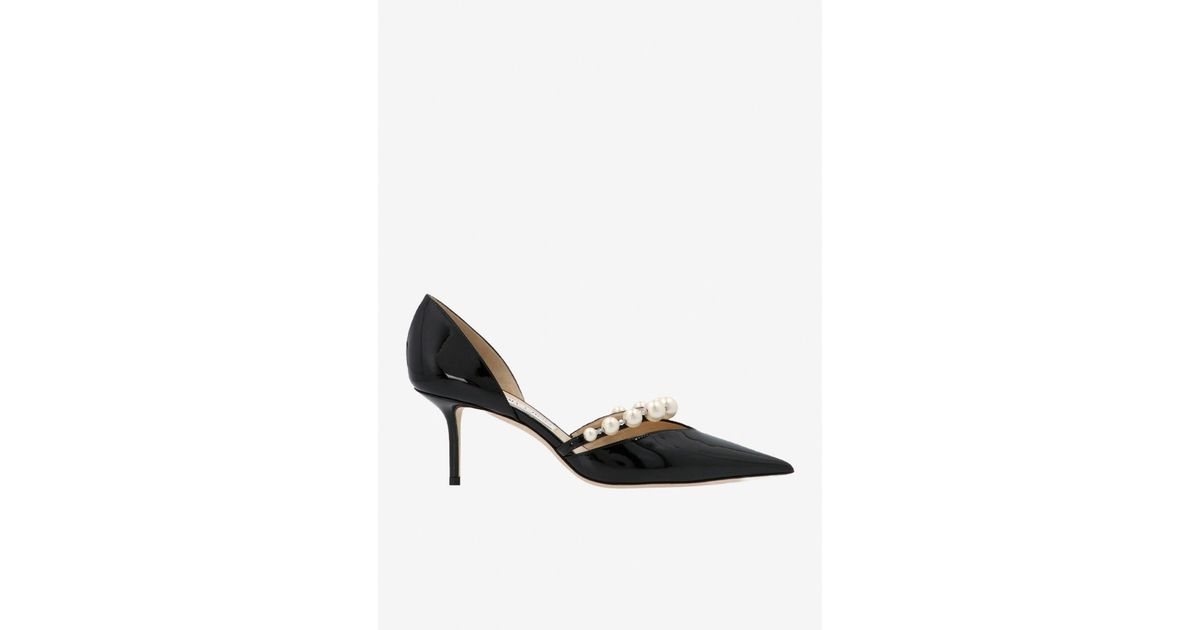 Jimmy Choo Aurelie 65 Pumps In Patent Leather in White Lyst