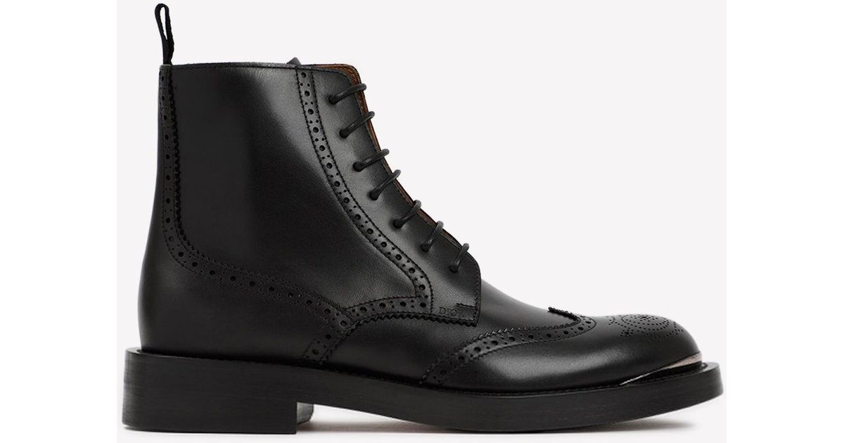 Dior Evidence Ankle Boots In Calf Leather in Black for Men | Lyst