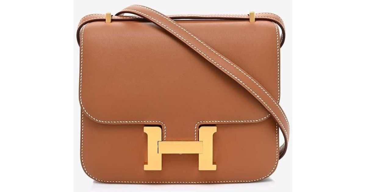 Hermes Constance 18 in Gold Swift Leather
