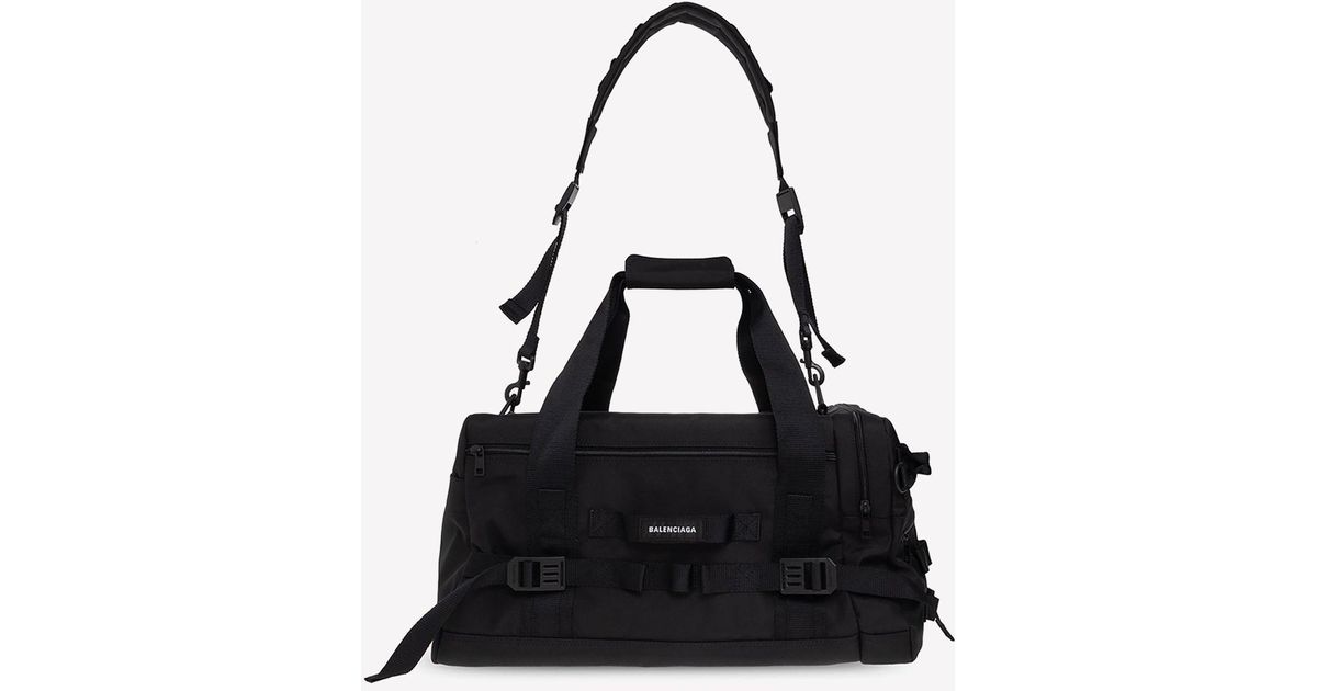 Balenciaga Holdall Duffle Bag in Black for Men Lyst Australia