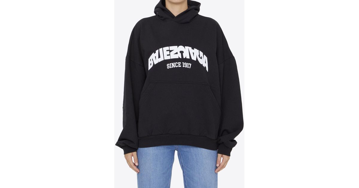 balenciaga back logo hoodie