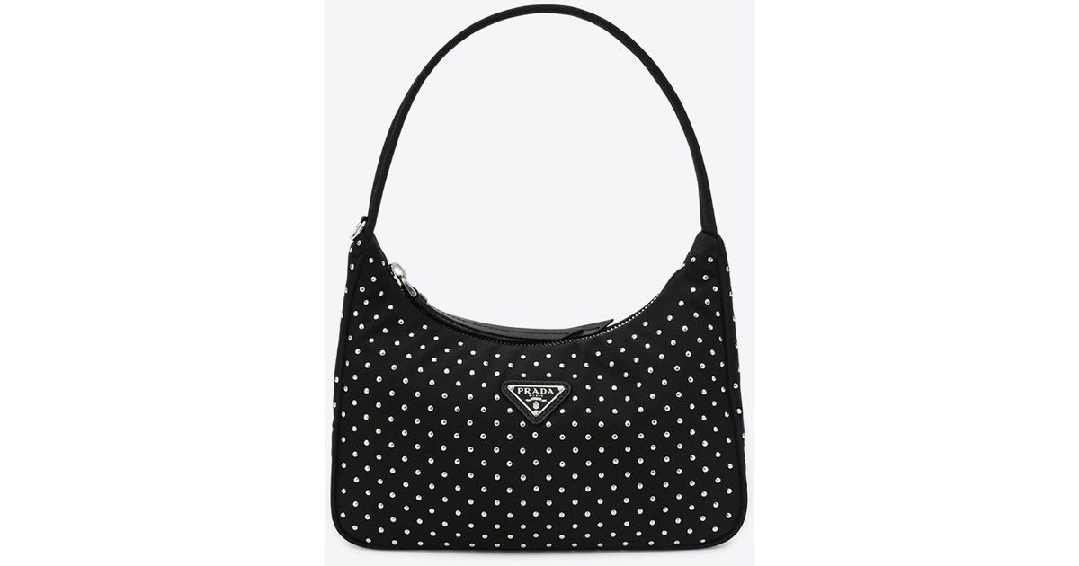 Prada Black Beaded Mini Shoulder Bag