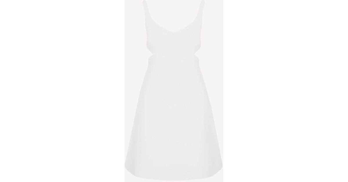 Theory Cutout Mini Flare Dress in White Lyst