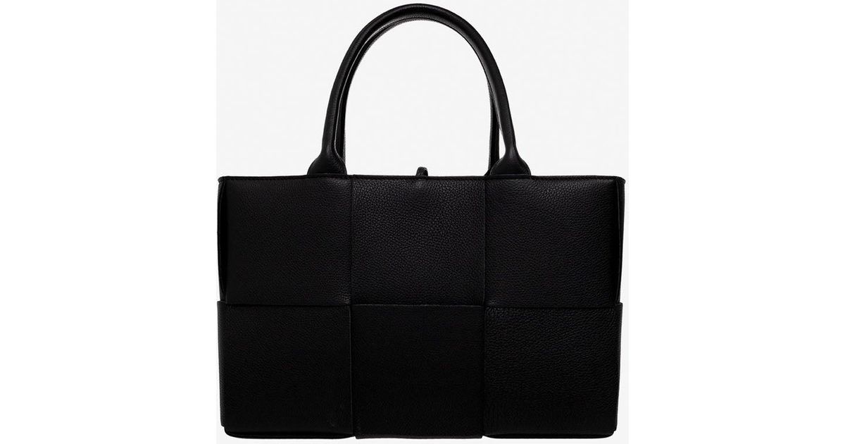 Bottega Veneta Small Acro Tote Bag In Intreccio Grained Leather in ...
