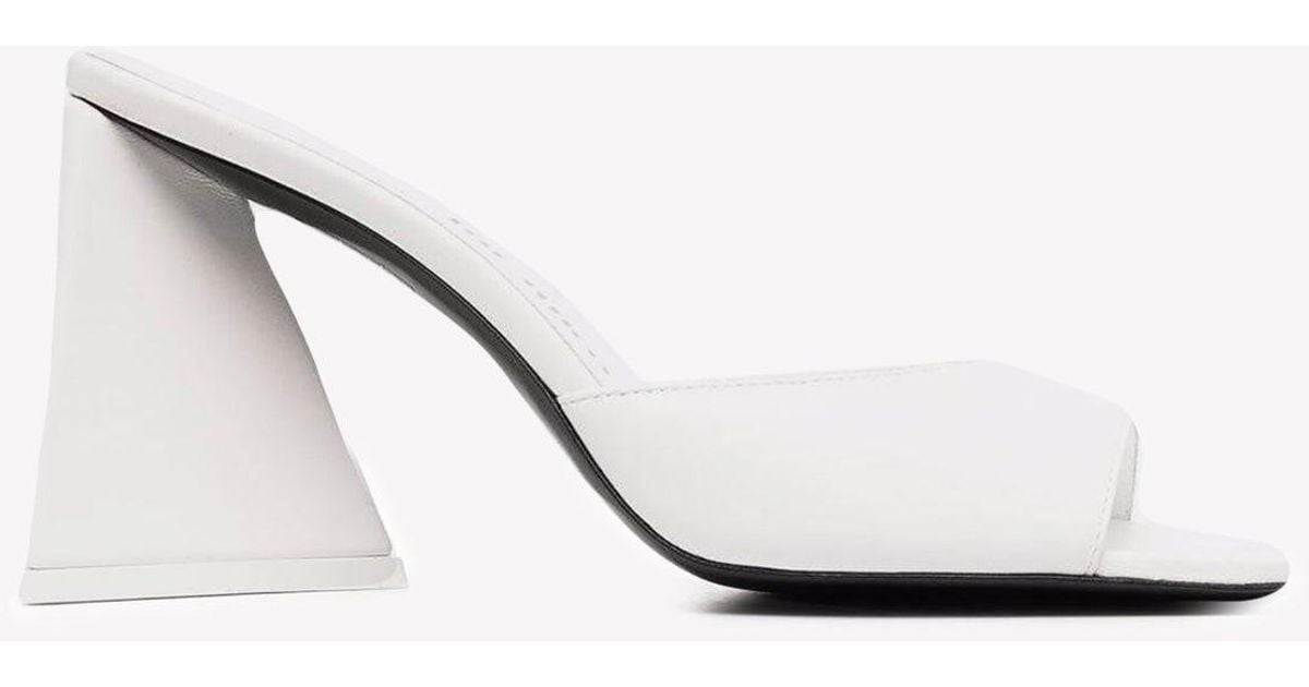 the attico devon patent leather mules