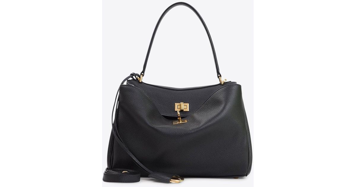Balenciaga Small Rodeo Leather Top Handle Bag in Black | Lyst
