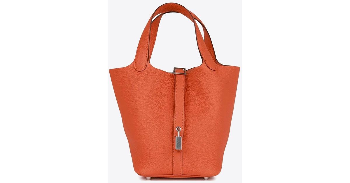 Hermes picotin 18 orange sale