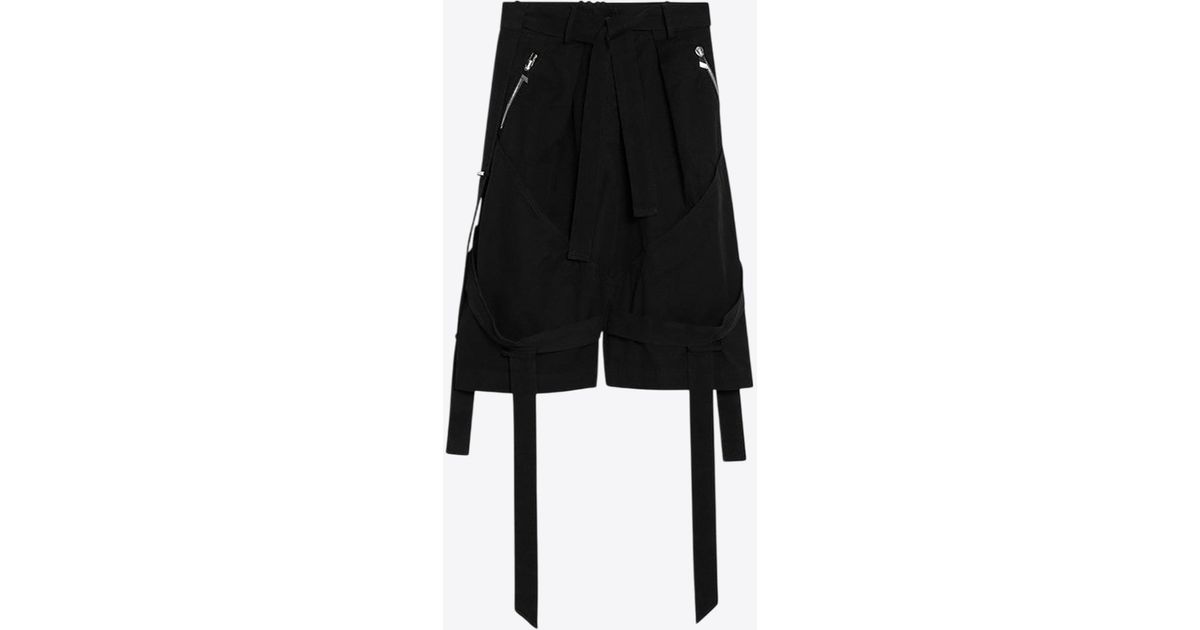 ショートパンツ The Attico Wide black cotton Bermuda shorts The Attico Wide Bermuda Shorts in Black | Lyst