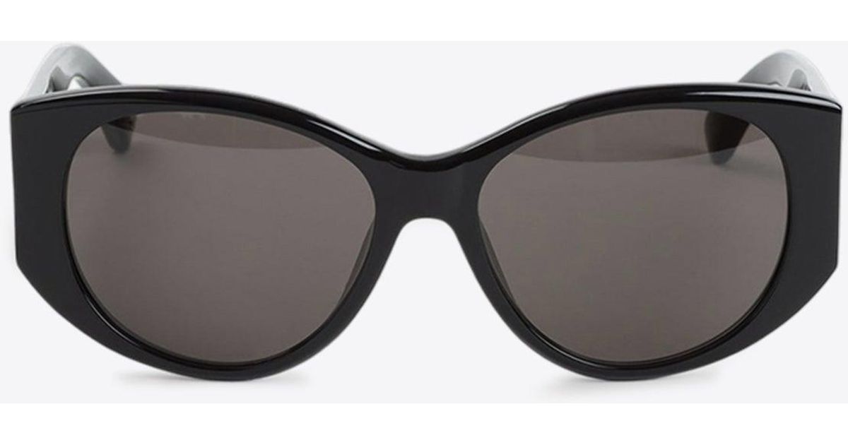 サングラス Balenciaga Black Acetate Nano Round Sunglasses Women's Nano Round Sunglasses in Black | Balenciaga US