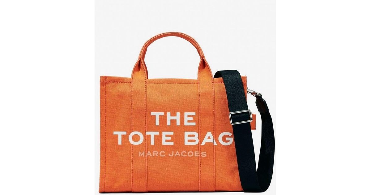 Marc Jacobs Small Canvas Tote Bag in Orange | Lyst Canada