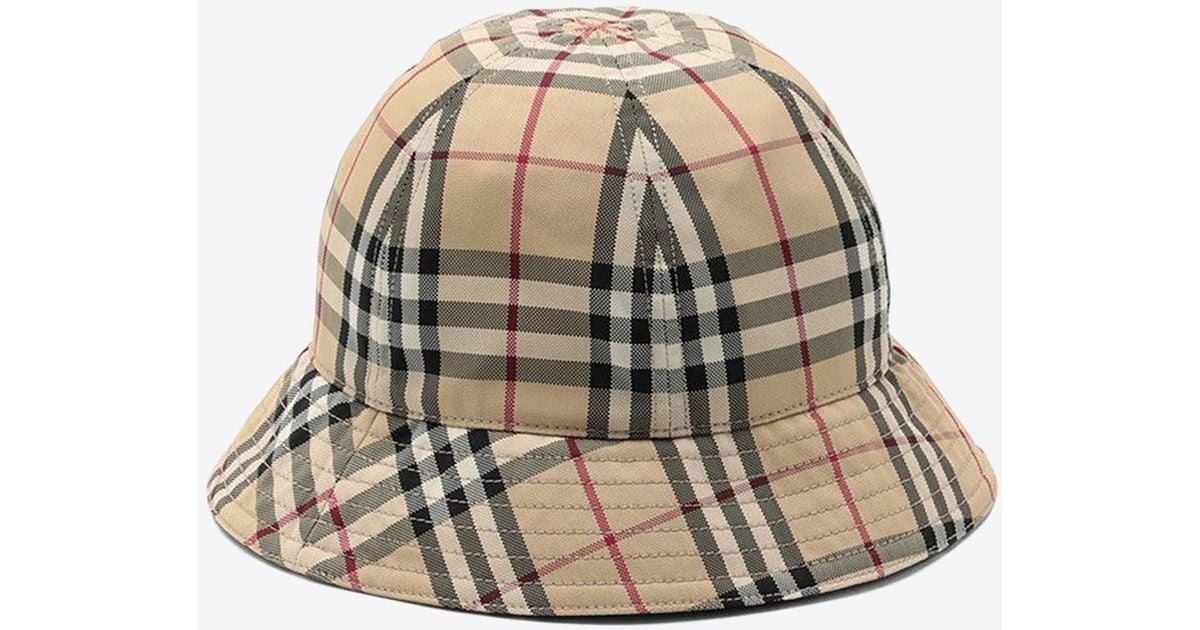 Vintage check 2025 bucket hat