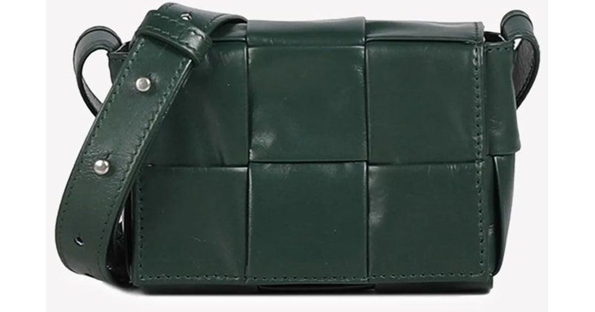Bottega Veneta Mini Candy Cassette Messenger Bag in Green for Men | Lyst