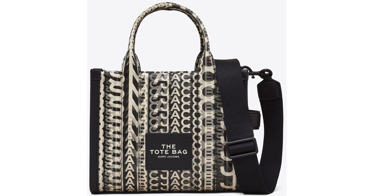 Marc Jacobs The Small Monogram-Lenticular Tote Bag in Black