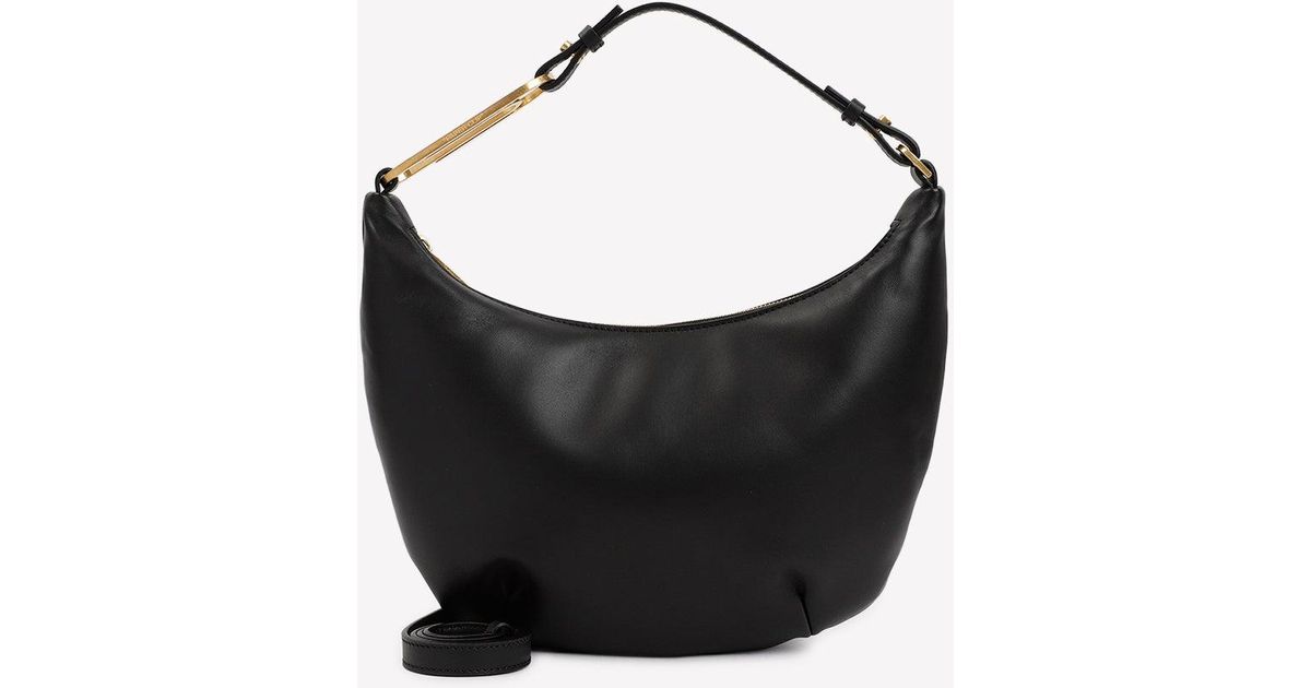 OffWhite c/o Virgil Abloh Paperclip Hobo Shoulder Bag In Nappa Leather