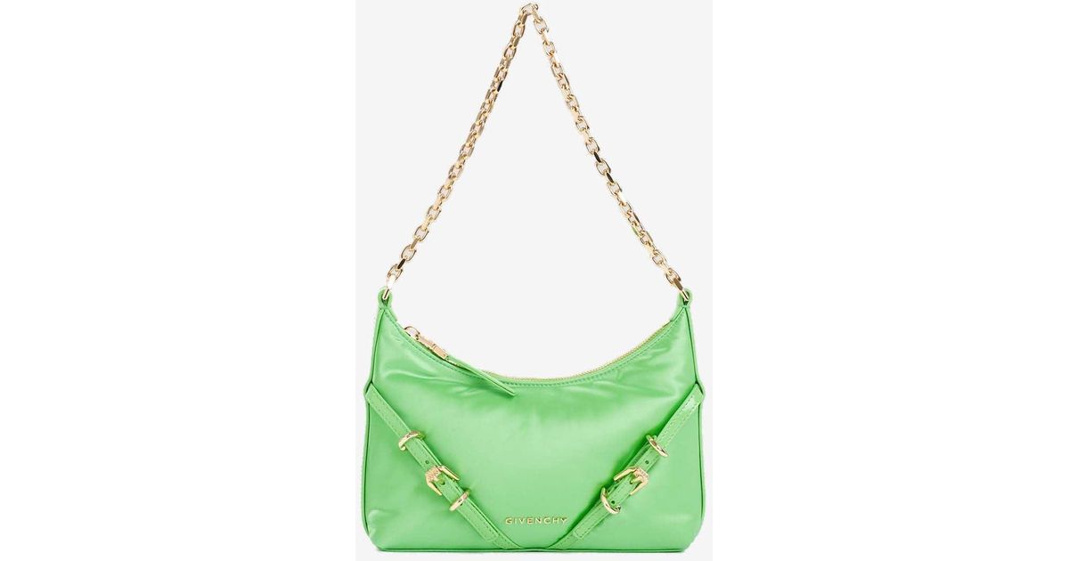 Givenchy Voyou Party Shoulder Bag In Satin in Green Lyst