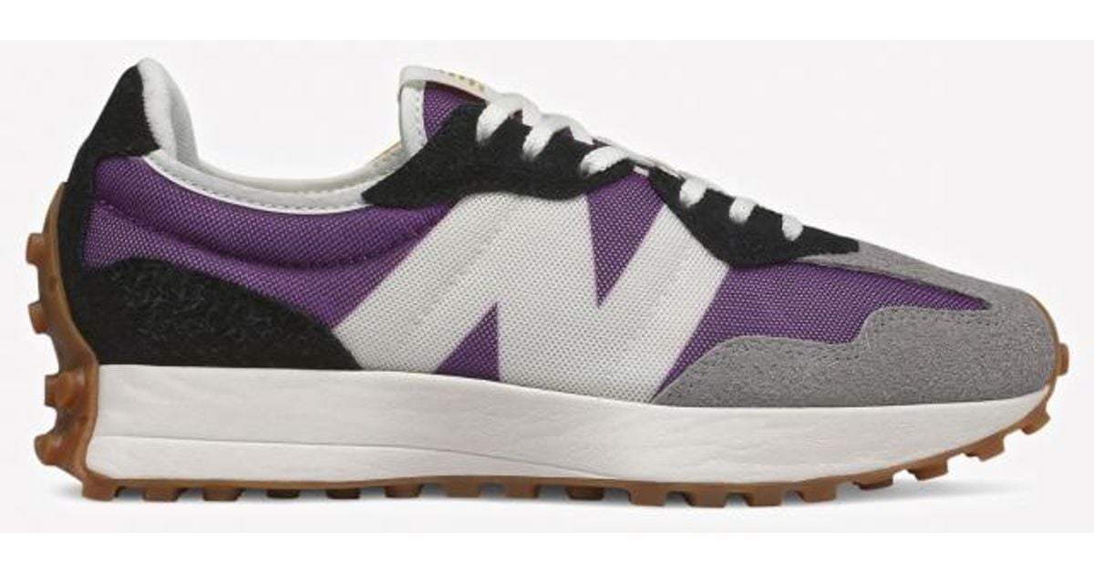 New Balance Synthetic 327 Nylon And Mesh Retro Sneakers in Purple - Lyst