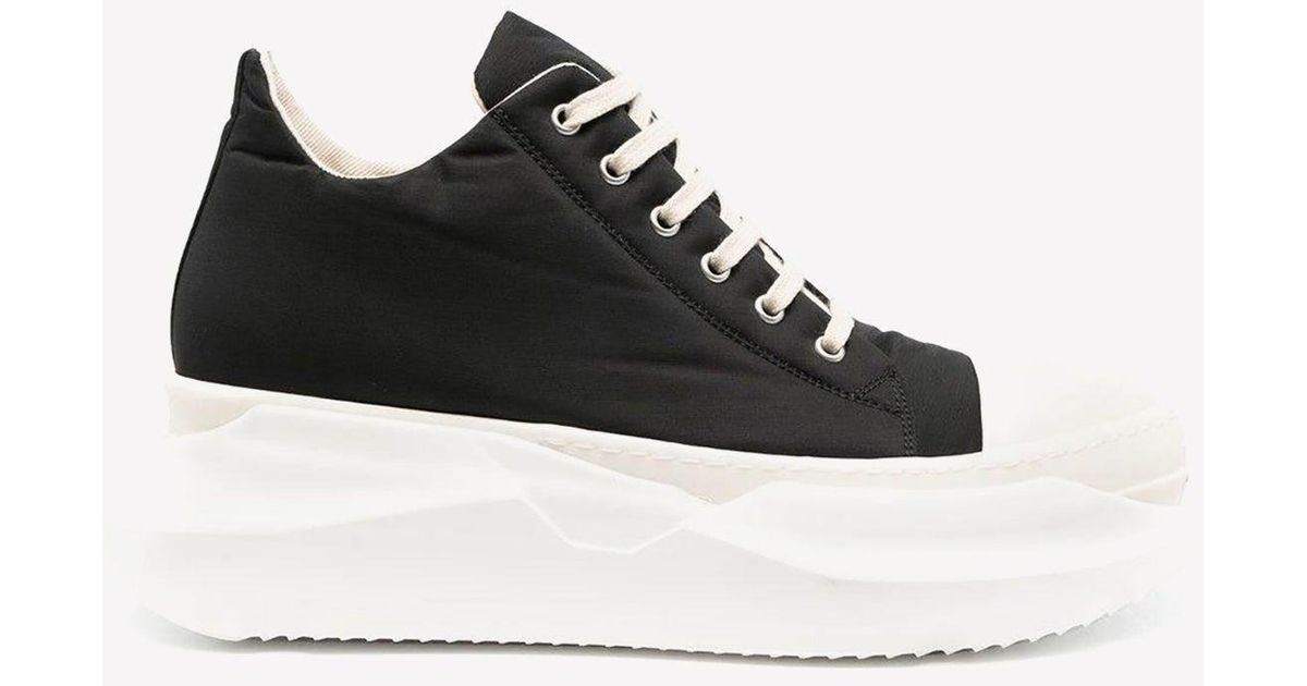 Rick Owens DRKSHDW Abstract Low-top Chunky Sneakers in Black for Men ...