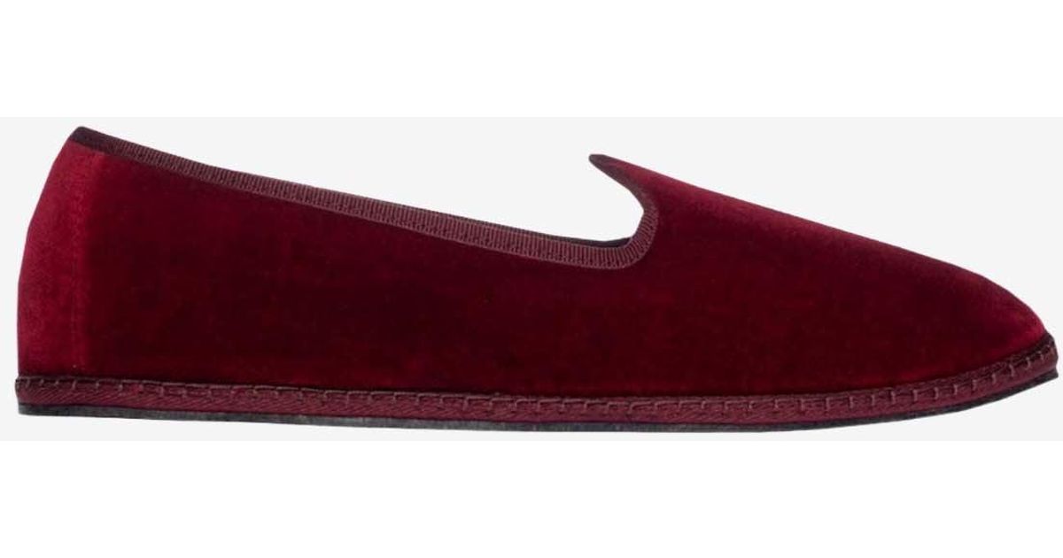 Vibi Roopnarine Vibi Venezia Friulane Velvet Loafers in Red for Men | Lyst