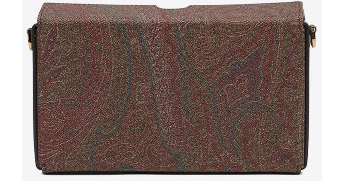 Etro Paisley Jacquard Clutch in White | Lyst