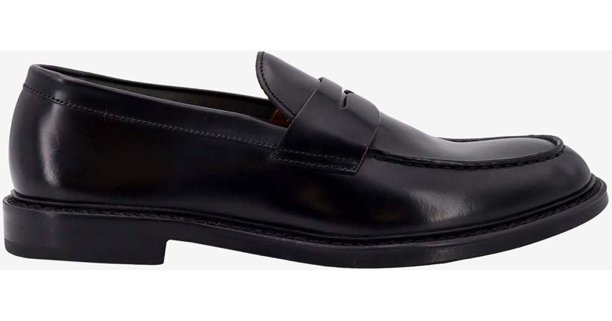 Doucal's Men's Adler Leather Loafers Black