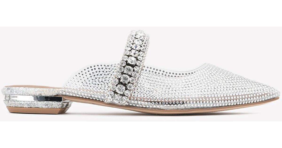princely crystal embellished mule