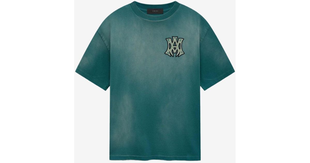 Amiri Hollywood Oversized Logo T-Shirt in Green for Men | Lyst