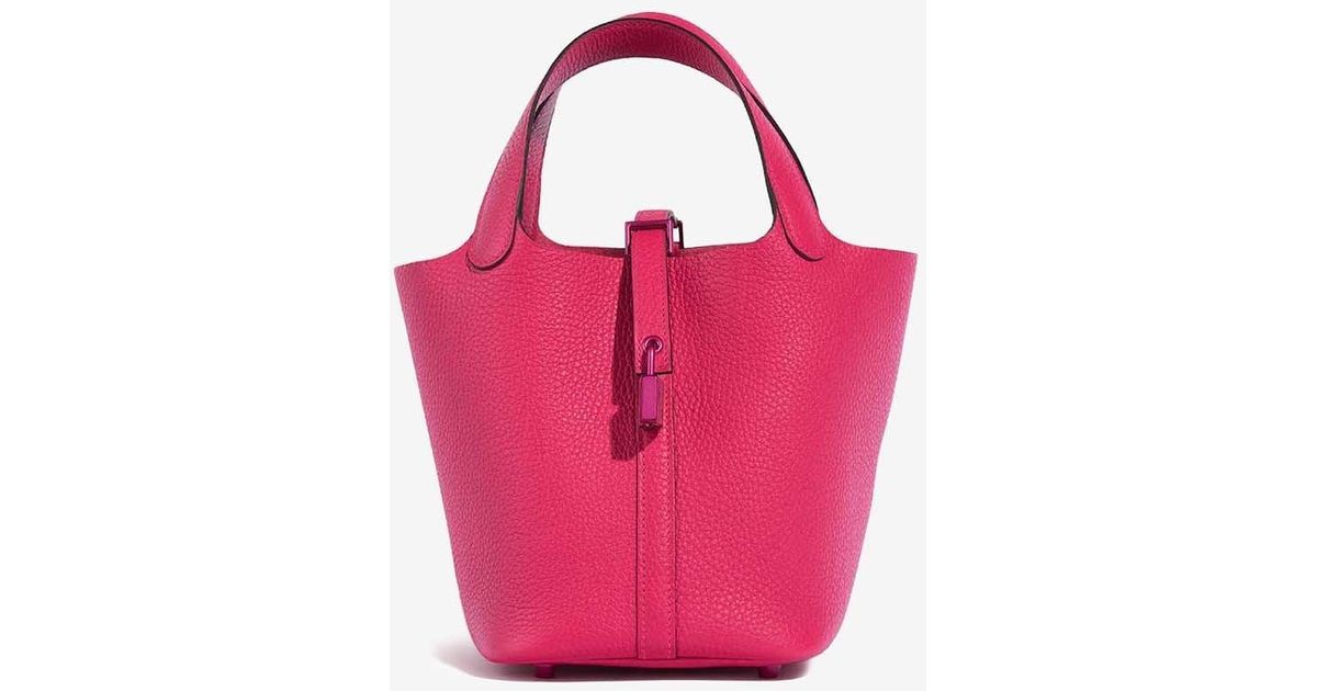 Hermès Picotin Lock 18 so Pink In Rose Mexico Taurillon Clemence