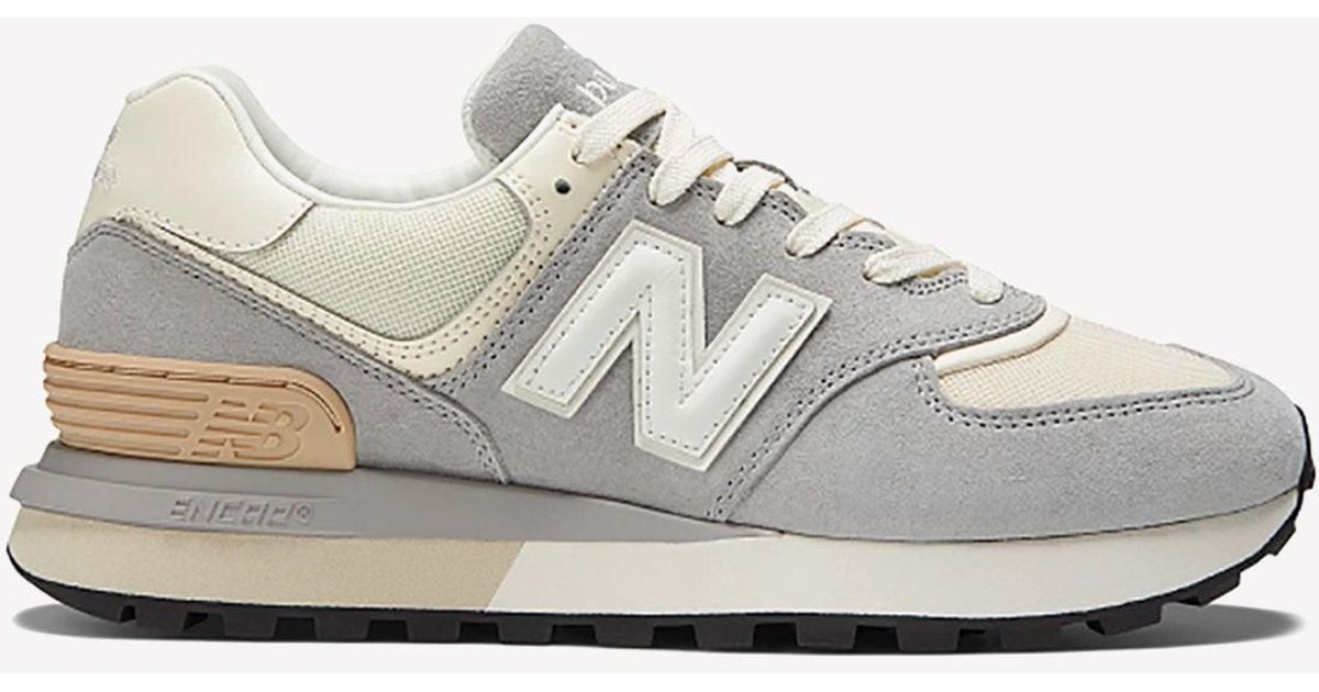 New Balance 574 Legacy Low-top Sneakers In Team Away Gray With Angora ...