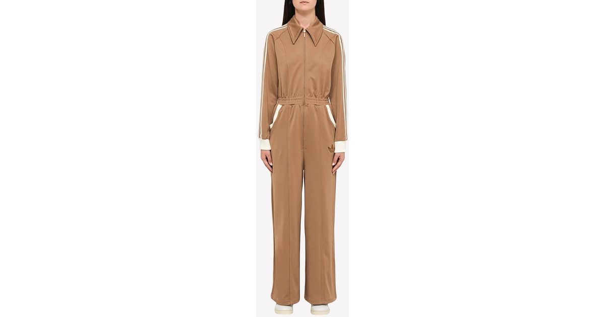 ☆Adidas☆Future Of Tech Jumpsuit Brown adidas Originals Heritage Now Jumpsuit in Natural | Lyst