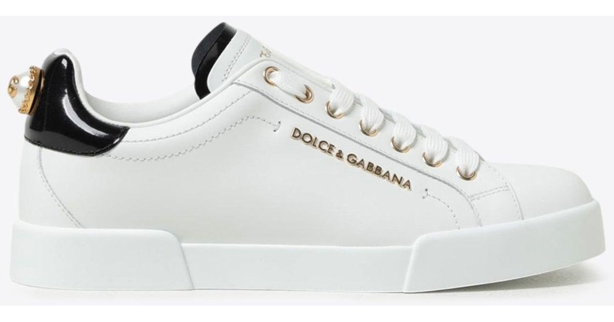 Portofino Low-Top Sneakers with Embellished DG Logo