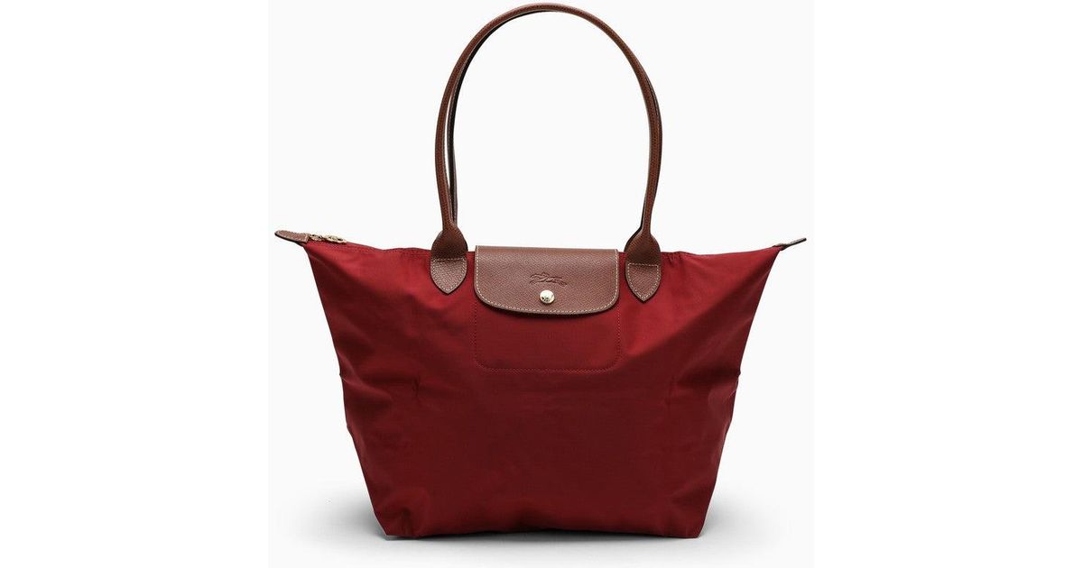 Longchamp Red Le Pliage Original L Bag - Red | Lyst