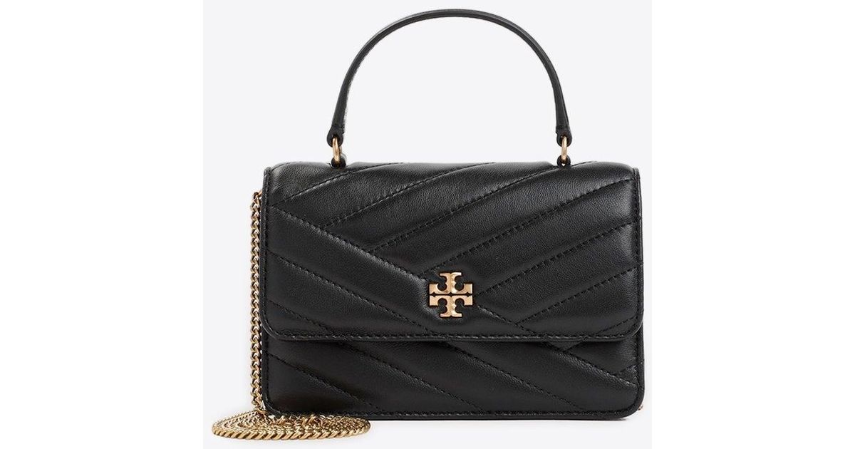Tory Burch Mini Kira Quilted Shoulder Bag In Nappa Leather in Black Lyst