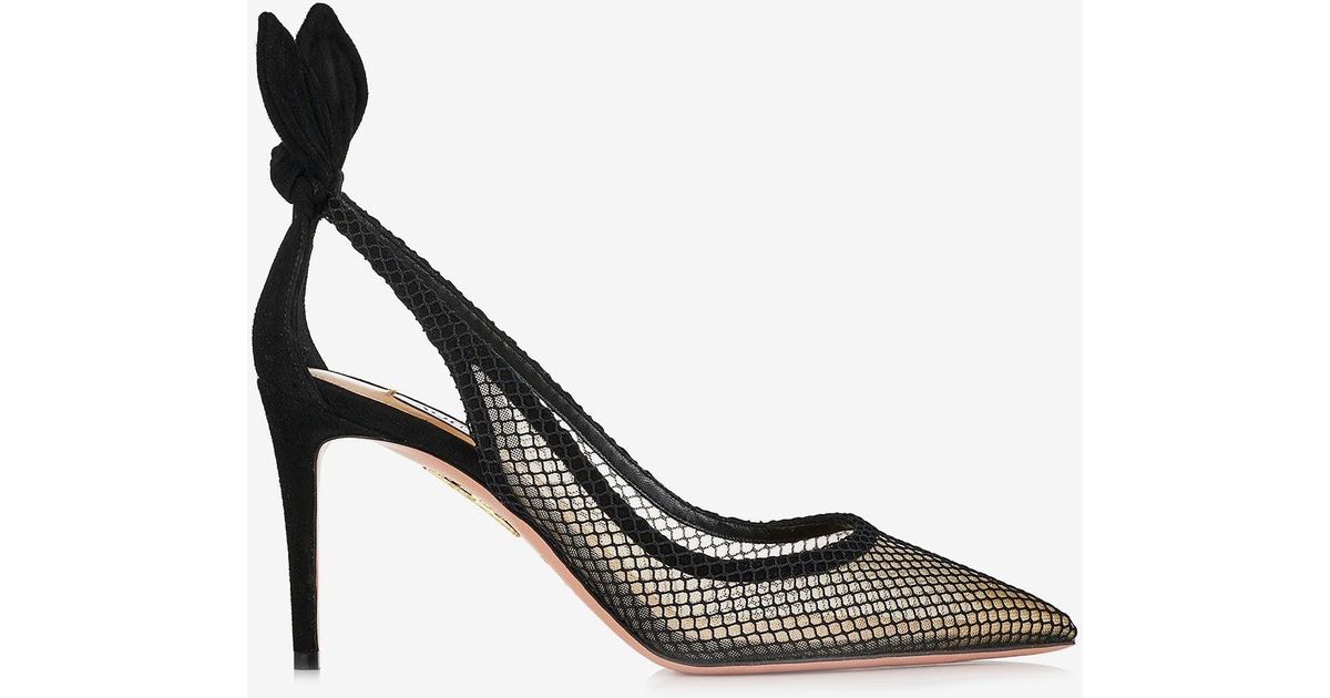 aquazzura bow tie pump 85