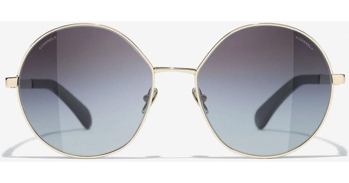 round sunglasses chanel women