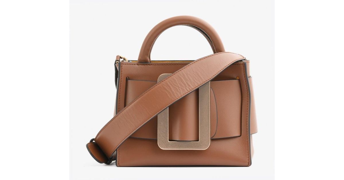Boyy Leather Mini Bobby 18 Buckle Top Handle Bag in Brown Lyst Australia