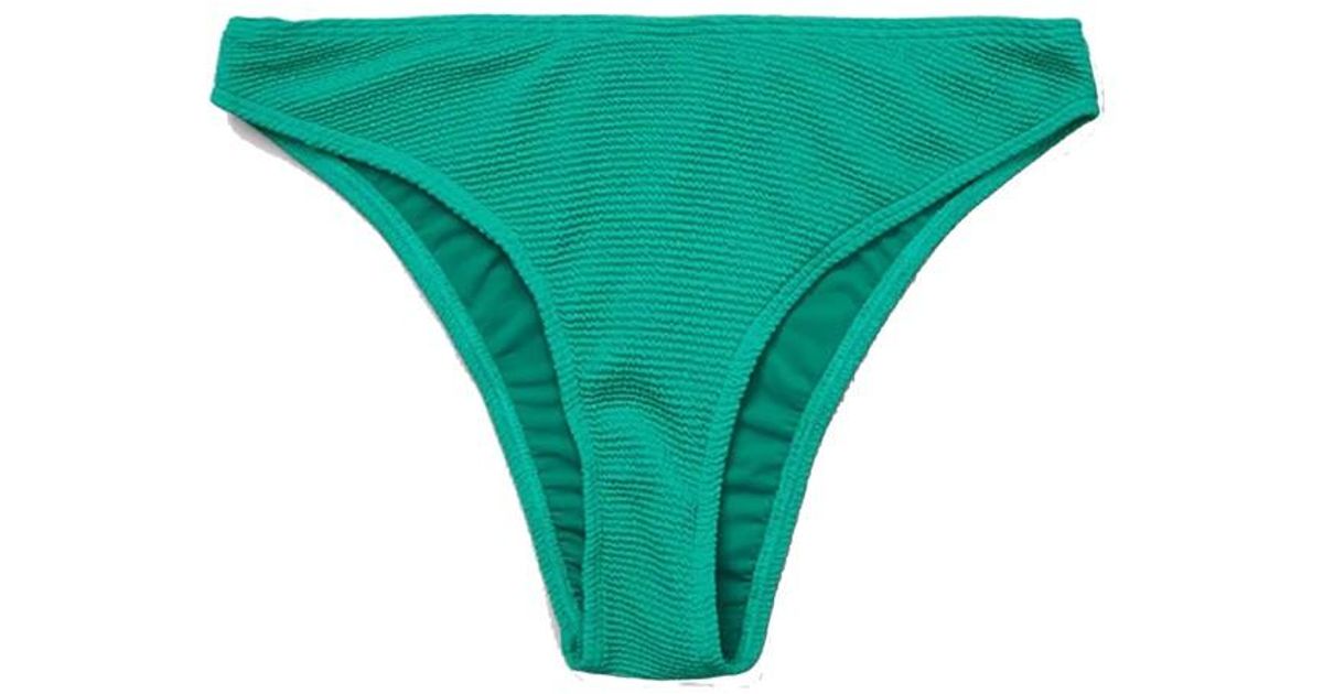 aerie smocked tie cheeky bikini bottom