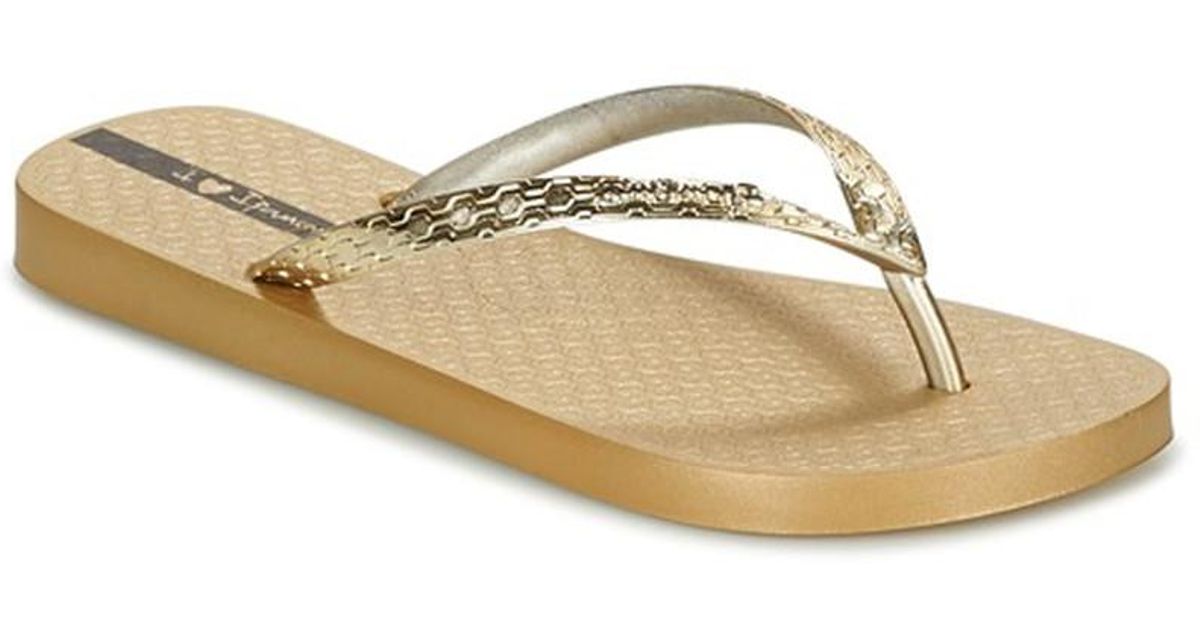 Ipanema Glam Women's Flip Flops / Sandals (shoes) In Gold in Metallic ...