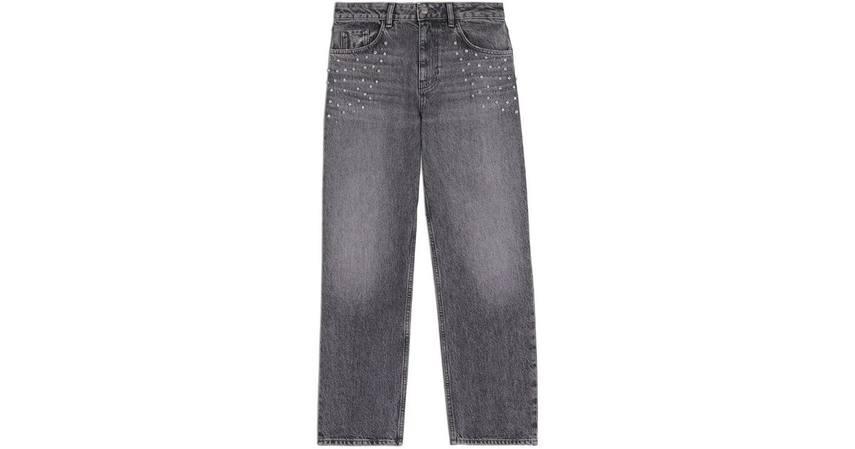 Ba&sh Ideal Jeans in Gray | Lyst