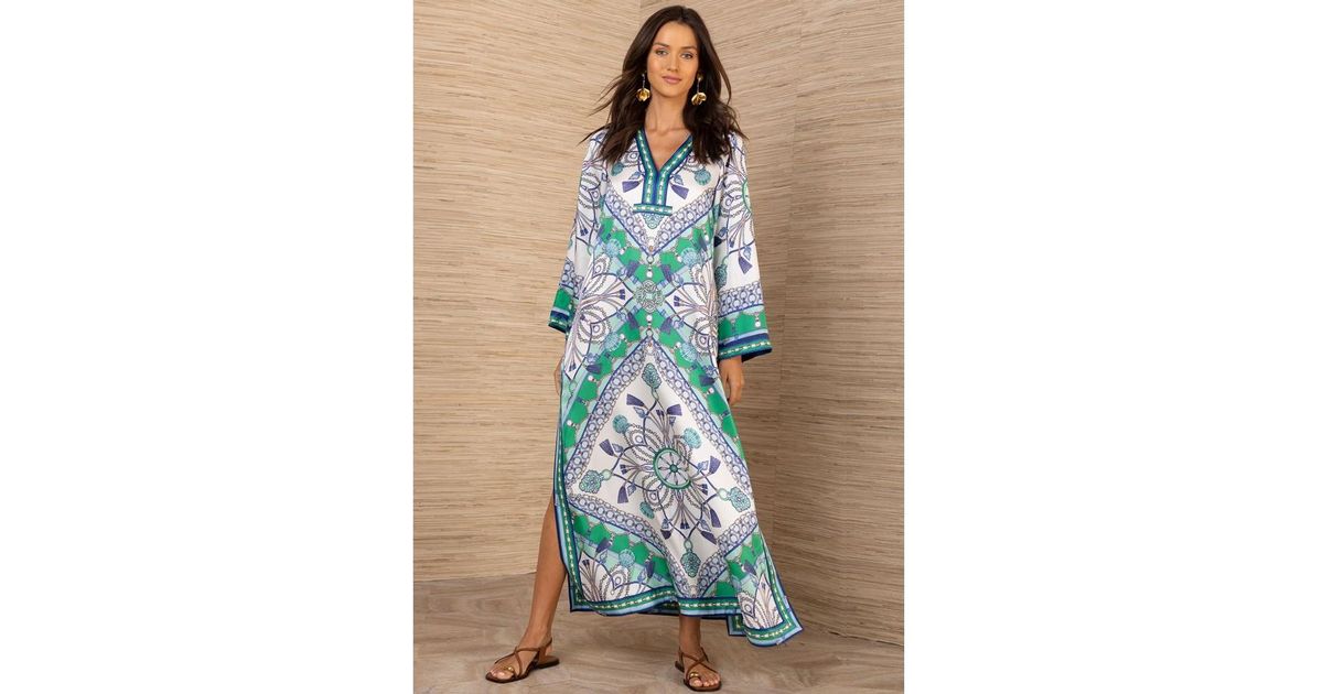 Hale Bob Chain And Rope Print Maxi Dress in Blue | Lyst UK