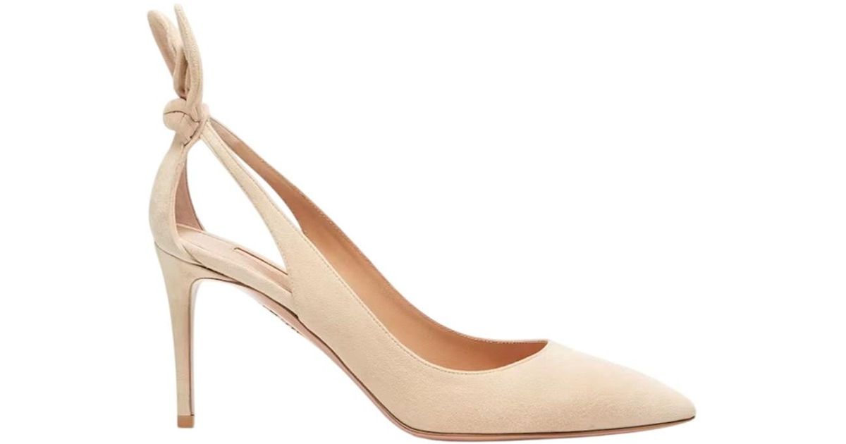 aquazzura bow tie pump 85