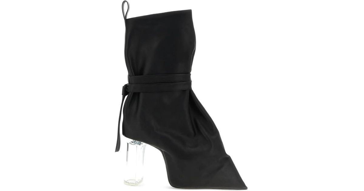 Rick owens taco kiss 120mm boots in black lyst uk