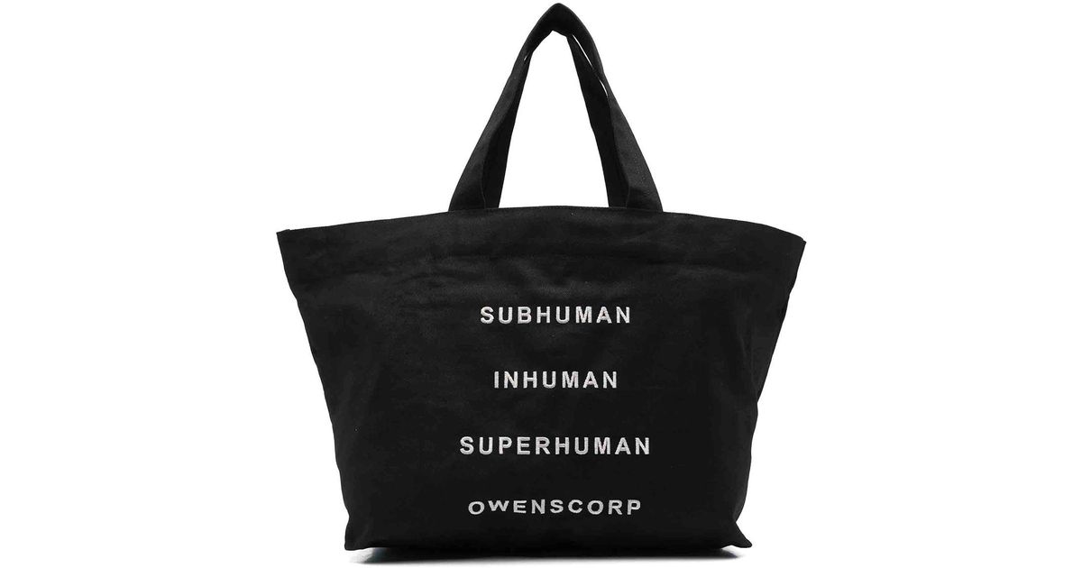Rick Owens Beach Tote Bag in Black | Lyst