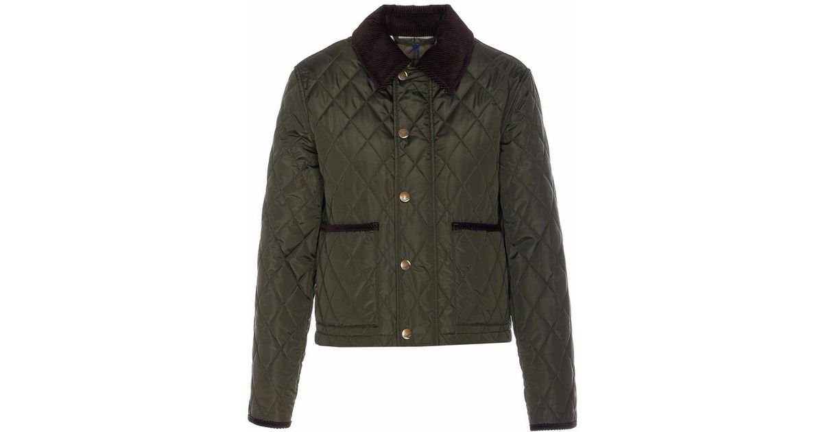 Burberry Button And Zip Closure in Green | Lyst UK