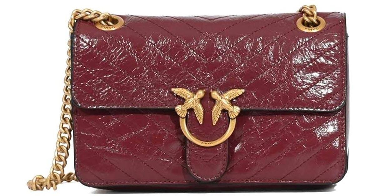 Pinko Small Mini Love One Light Bag in Purple | Lyst